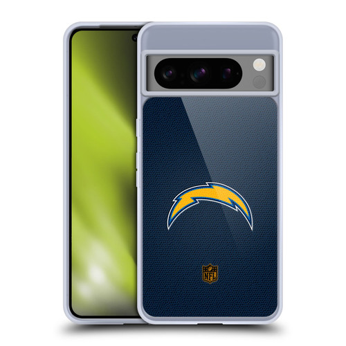 NFL Los Angeles Chargers Logo Football Soft Gel Case for Google Pixel 8 Pro