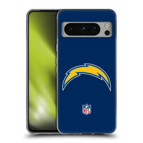 NFL Los Angeles Chargers Logo Plain Soft Gel Case for Google Pixel 8 Pro