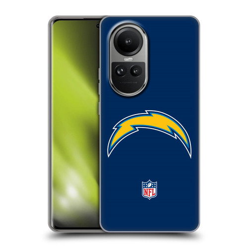NFL Los Angeles Chargers Logo Plain Soft Gel Case for OPPO Reno10 5G / Reno10 Pro 5G