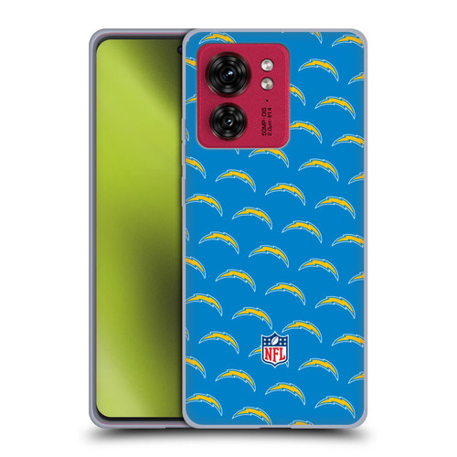 NFL Los Angeles Chargers Artwork Patterns Soft Gel Case for Motorola Moto Edge 40