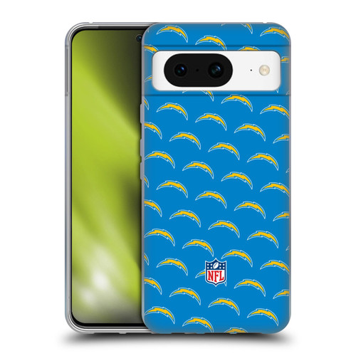 NFL Los Angeles Chargers Artwork Patterns Soft Gel Case for Google Pixel 8