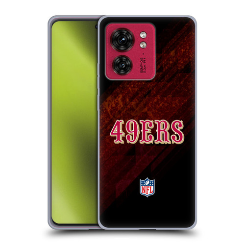 NFL San Francisco 49Ers Logo Blur Soft Gel Case for Motorola Moto Edge 40