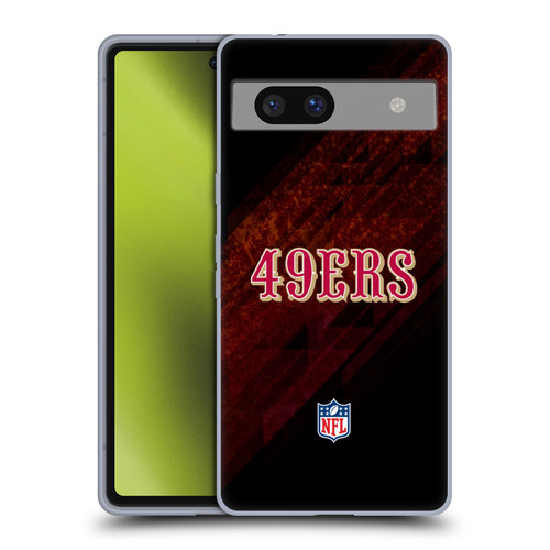 NFL San Francisco 49Ers Logo Blur Soft Gel Case for Google Pixel 7a