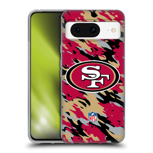 NFL San Francisco 49Ers Logo Camou Soft Gel Case for Google Pixel 8