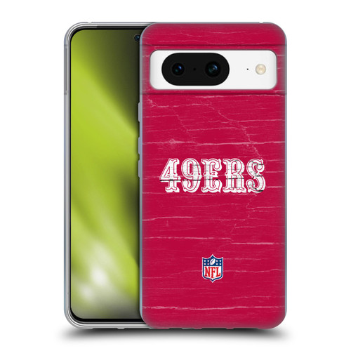 NFL San Francisco 49Ers Logo Distressed Look Soft Gel Case for Google Pixel 8