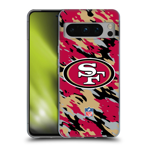 NFL San Francisco 49Ers Logo Camou Soft Gel Case for Google Pixel 8 Pro