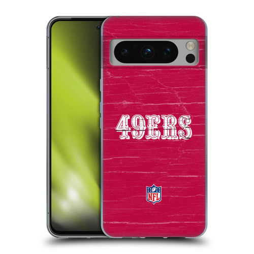 NFL San Francisco 49Ers Logo Distressed Look Soft Gel Case for Google Pixel 8 Pro