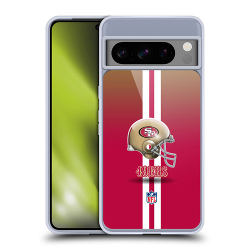NFL San Francisco 49Ers Logo Helmet Soft Gel Case for Google Pixel 8 Pro