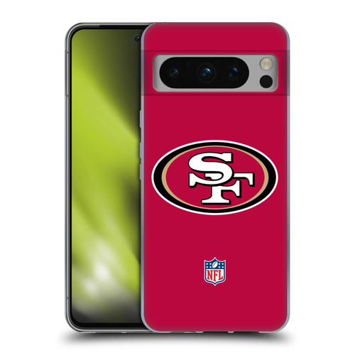 NFL San Francisco 49Ers Logo Plain Soft Gel Case for Google Pixel 8 Pro