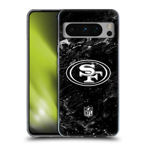 NFL San Francisco 49ers Artwork Marble Soft Gel Case for Google Pixel 8 Pro