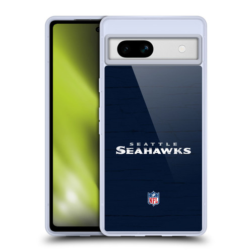NFL Seattle Seahawks Logo Distressed Look Soft Gel Case for Google Pixel 7a