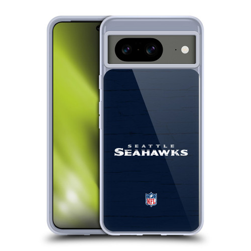 NFL Seattle Seahawks Logo Distressed Look Soft Gel Case for Google Pixel 8