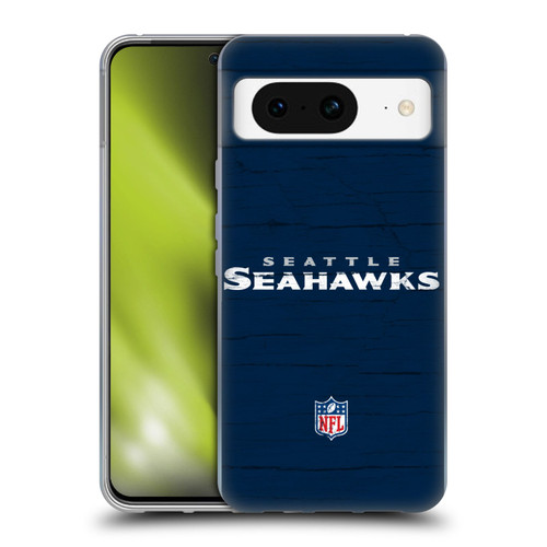 NFL Seattle Seahawks Logo Distressed Look Soft Gel Case for Google Pixel 8