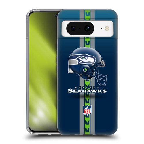 NFL Seattle Seahawks Logo Helmet Soft Gel Case for Google Pixel 8