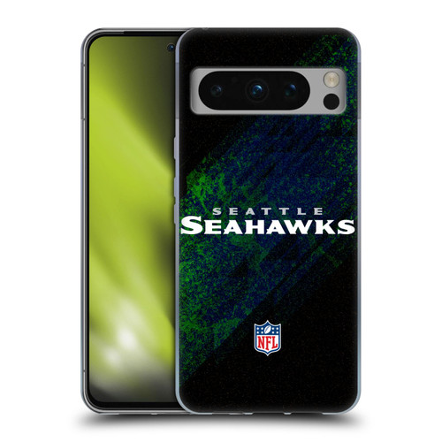 NFL Seattle Seahawks Logo Blur Soft Gel Case for Google Pixel 8 Pro