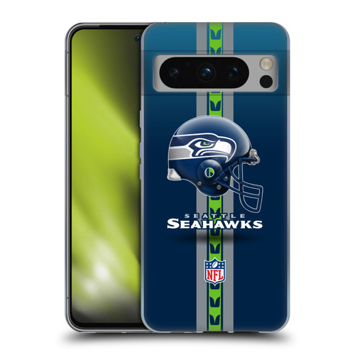 NFL Seattle Seahawks Logo Helmet Soft Gel Case for Google Pixel 8 Pro