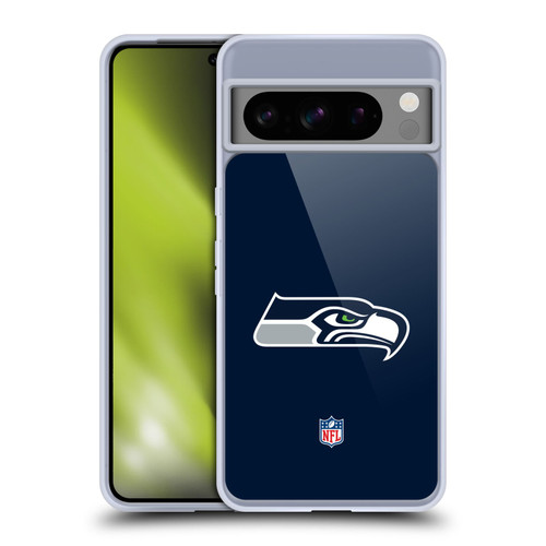 NFL Seattle Seahawks Logo Plain Soft Gel Case for Google Pixel 8 Pro