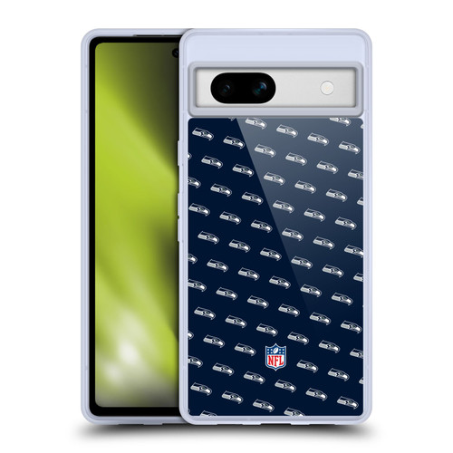 NFL Seattle Seahawks Artwork Patterns Soft Gel Case for Google Pixel 7a