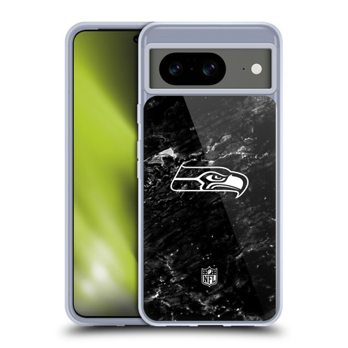NFL Seattle Seahawks Artwork Marble Soft Gel Case for Google Pixel 8