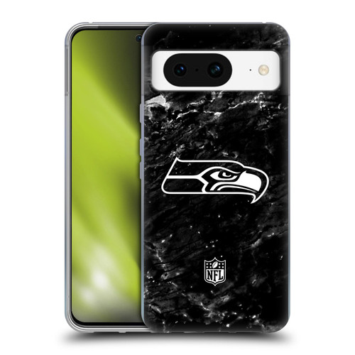 NFL Seattle Seahawks Artwork Marble Soft Gel Case for Google Pixel 8
