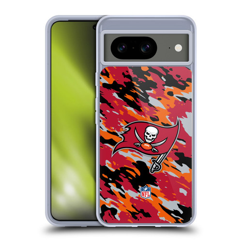 NFL Tampa Bay Buccaneers Logo Camou Soft Gel Case for Google Pixel 8