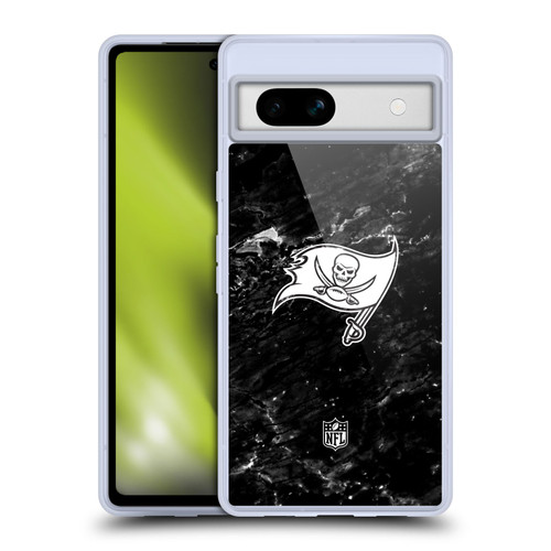 NFL Tampa Bay Buccaneers Artwork Marble Soft Gel Case for Google Pixel 7a