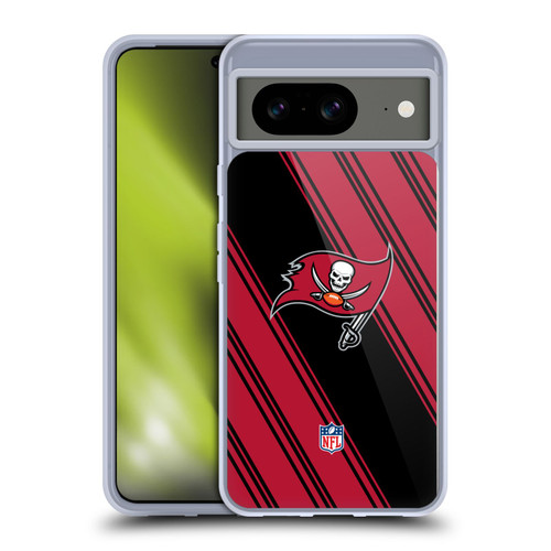 NFL Tampa Bay Buccaneers Artwork Stripes Soft Gel Case for Google Pixel 8
