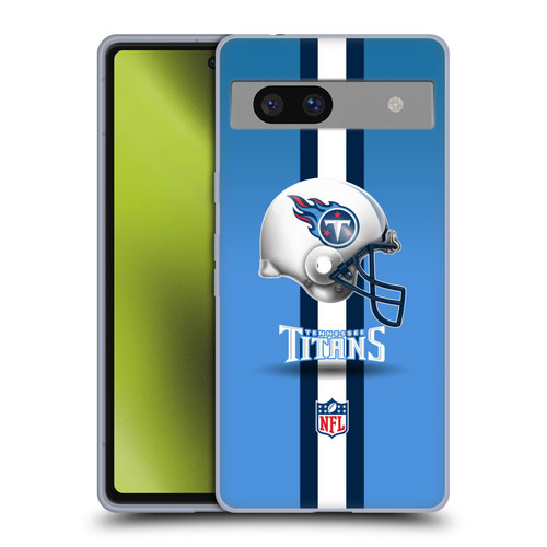 NFL Tennessee Titans Logo Helmet Soft Gel Case for Google Pixel 7a