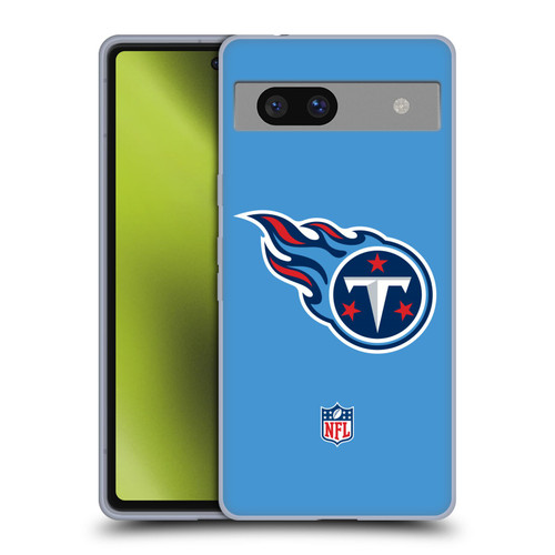 NFL Tennessee Titans Logo Plain Soft Gel Case for Google Pixel 7a