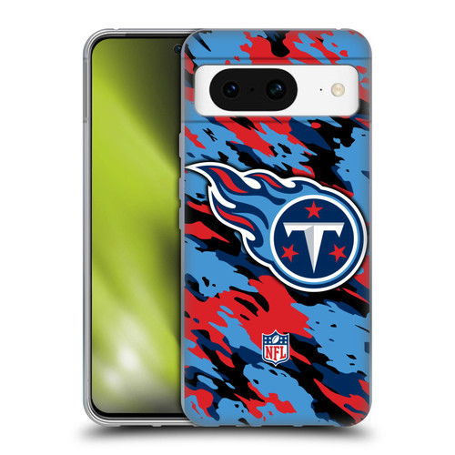NFL Tennessee Titans Logo Camou Soft Gel Case for Google Pixel 8