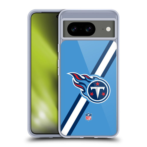 NFL Tennessee Titans Logo Stripes Soft Gel Case for Google Pixel 8
