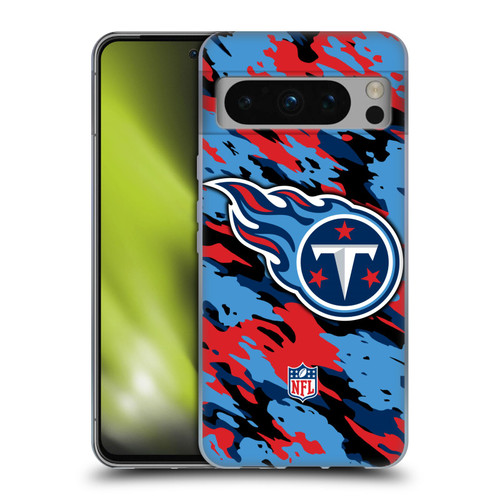 NFL Tennessee Titans Logo Camou Soft Gel Case for Google Pixel 8 Pro