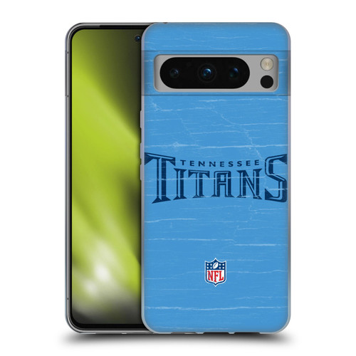 NFL Tennessee Titans Logo Distressed Look Soft Gel Case for Google Pixel 8 Pro
