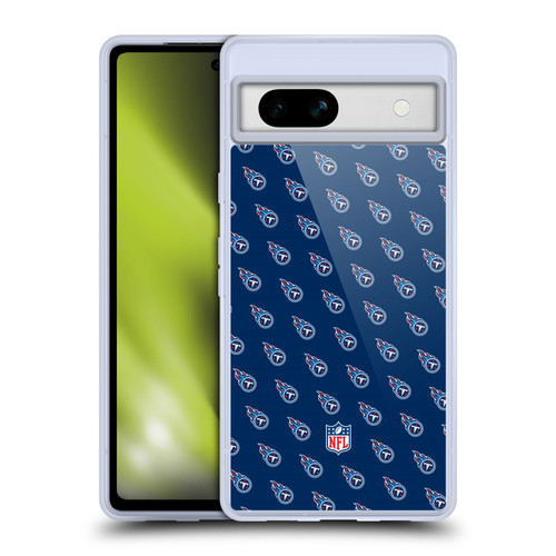 NFL Tennessee Titans Artwork Patterns Soft Gel Case for Google Pixel 7a