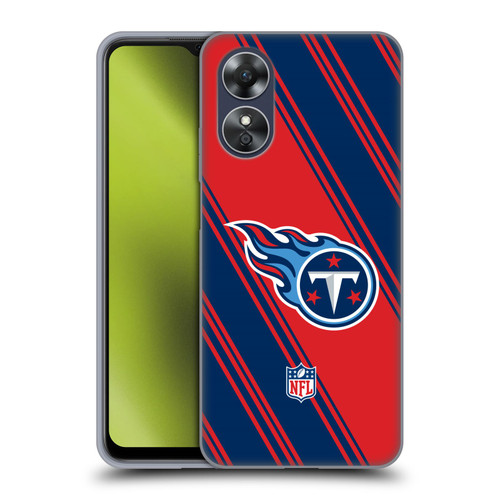 NFL Tennessee Titans Artwork Stripes Soft Gel Case for OPPO A17