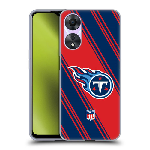 NFL Tennessee Titans Artwork Stripes Soft Gel Case for OPPO A78 5G
