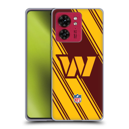 NFL Washington Football Team Artwork Stripes Soft Gel Case for Motorola Moto Edge 40