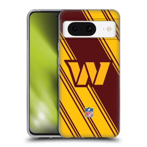 NFL Washington Football Team Artwork Stripes Soft Gel Case for Google Pixel 8