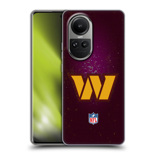NFL Washington Football Team Artwork LED Soft Gel Case for OPPO Reno10 5G / Reno10 Pro 5G