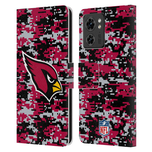 NFL Arizona Cardinals Graphics Digital Camouflage Leather Book Wallet Case Cover For Motorola Moto Edge 40