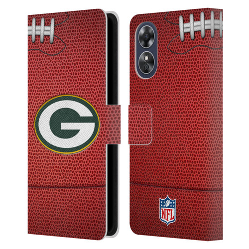 NFL Green Bay Packers Graphics Football Leather Book Wallet Case Cover For OPPO A17