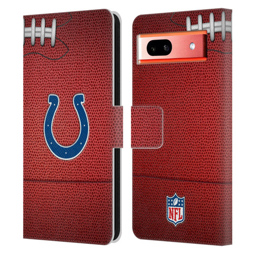 NFL Indianapolis Colts Graphics Football Leather Book Wallet Case Cover For Google Pixel 7a