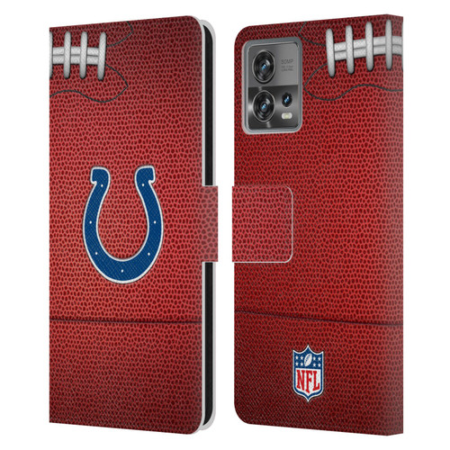 NFL Indianapolis Colts Graphics Football Leather Book Wallet Case Cover For Motorola Moto Edge 30 Fusion