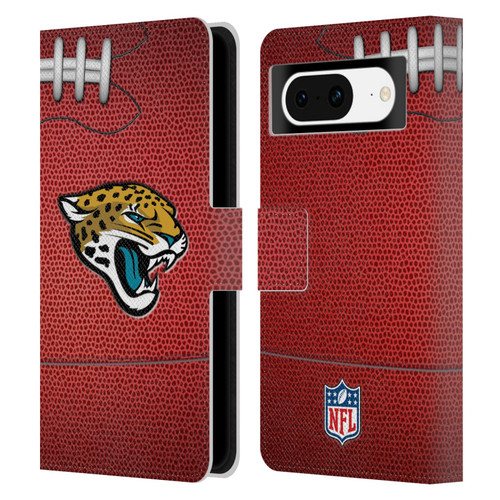 NFL Jacksonville Jaguars Graphics Football Leather Book Wallet Case Cover For Google Pixel 8