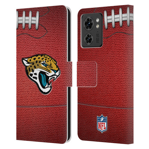 NFL Jacksonville Jaguars Graphics Football Leather Book Wallet Case Cover For Motorola Moto Edge 40