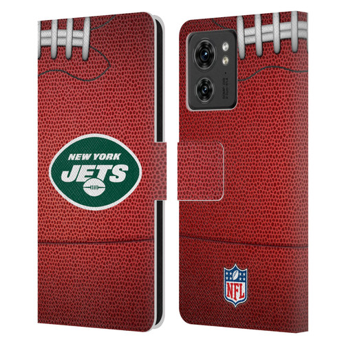 NFL New York Jets Graphics Football Leather Book Wallet Case Cover For Motorola Moto Edge 40