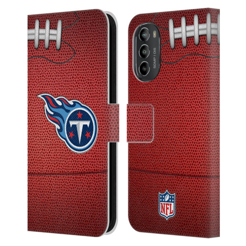 NFL Tennessee Titans Graphics Football Leather Book Wallet Case Cover For Motorola Moto G82 5G