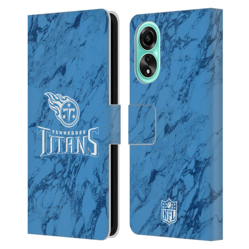 NFL Tennessee Titans Graphics Coloured Marble Leather Book Wallet Case Cover For OPPO A78 5G