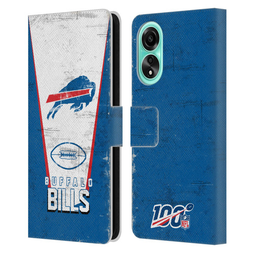 NFL Buffalo Bills Logo Art Banner Leather Book Wallet Case Cover For OPPO A78 5G