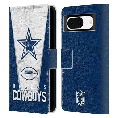 NFL Dallas Cowboys Logo Art Banner Leather Book Wallet Case Cover For Google Pixel 8